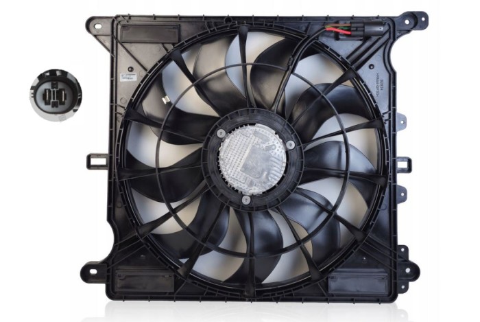 Ventilator radiator Jeep Grand Cherokee 21-, motor: 3.6 V6, 5.7 V8, 540 mm; 3 pini, 68377856AB; 68377856AC
