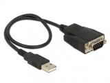 Adaptor USB la Serial RS-232 DB9 FTDI cu protectie ESD 35cm, Delock 62958