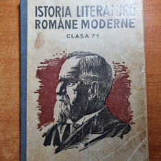 manualul - istoria literaturii romane moderne - pentru clasa a 7-a - anul 1935
