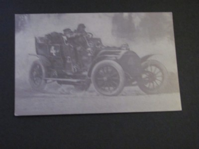 Automobil de Cursă cu Echipaj &amp;icirc;n Acțiune - Carte Poștală Franța ,Necirculată foto