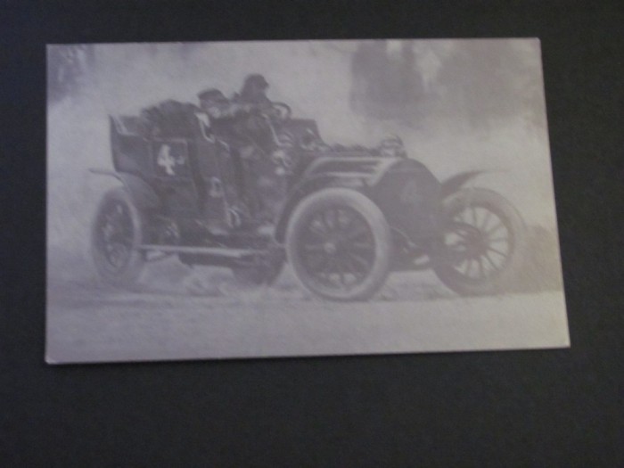 Automobil de Cursă cu Echipaj &icirc;n Acțiune - Carte Poștală Franța ,Necirculată