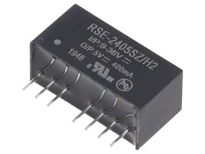 Convertor DC/DC 2W 9-36V la 5V 400mA SIP8 foto