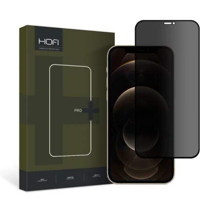 Folie de protectie Ecran Privacy HOFI PRO+ pentru Apple iPhone 12 / 12 Pro, Sticla Securizata, Full Glue foto