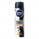 Spray Deodorant Nivea Men Black&amp;White Invisible Ultimate Impact, 150 ml, Deodorant Barbati, Deodorant Spray Nivea, Antiperspirant Nivea, Deodorante si