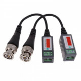 Video balun transmisie semnal video prin cablu UTP FTP set 2buc, Generic