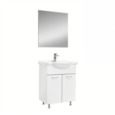 Mobilier complet de baie Ruben Prime 65 Alb foto