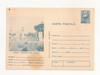RF31 -Carte Postala- Vaslui, Mausoleul Penes Curcanul, necirculata 1976 foto