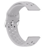 Cumpara ieftin Curea din silicon, compatibila Huawei Watch GT 2 46mm, telescoape QR, 22mm, Gri