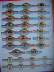 HOPCT LOT NR 21 - TRASURI DE EPOCA SI ZEPELINE -31 BUC-ETICHETE VECHI DE TRABUCURI/ CIGARS LABELS -COLECTIE DE LUX-LITHO