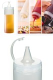 Cumpara ieftin Set recipiente pentru sosuri, 2 bucati PLT0253 Transparent 7x7x25 cm