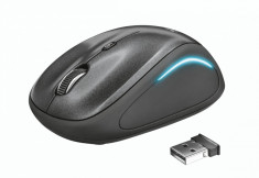 Mouse fara fir Trust Yvi FX Wireless Mouse - negru Specifications General Height of main product (in mm) 95 mm Width of main product (in mm) 57 mm Dep foto