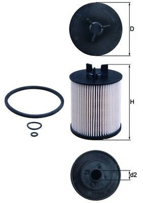 MAHLE KX 86/1D filtru combustibil foto