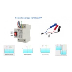 Control nivel apa lichide bazin 220V