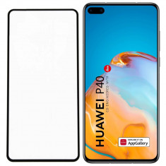 Folie Sticla MyScreen L!ite pentru Huawei P40, Full Cover, Full Glue, 9H, 0.33 mm, Negru foto