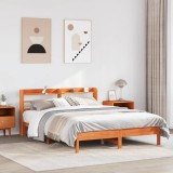 VidaXL Cadru pat fără saltea, maro ceruit, 160x200 cm, lemn masiv pin