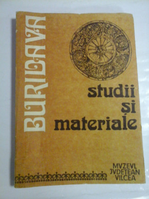 BURIDAVA Studii si materiale vol4 - Muzeul Judetean Valcea, 1982 foto