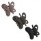 Set Clame Păr, Fluturaș, Multicolor, 6 cm, 3 Bucăți