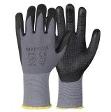 Manusi Marvel Marflex, din lycra si spuma nitril, acoperite in palma cu puncte nitril, marimea 10