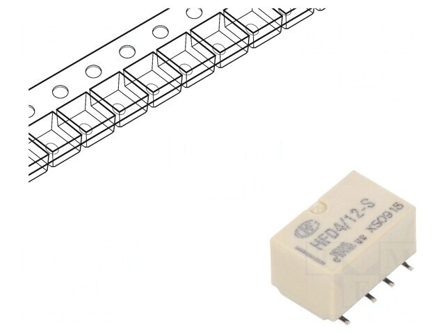 Releu Electromagnetic DPDT 12VDC 2A PCB