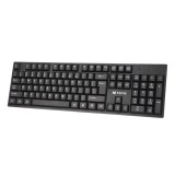 Tastatura USB Mixie X7S, taste numerice, qwerty, negru, Detech