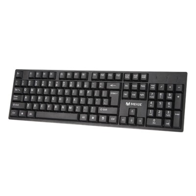 Tastatura USB Mixie X7S, taste numerice, qwerty, negru foto