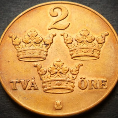 Moneda istorica 2 ORE - SUEDIA, anul 1937 *cod 5264 A = excelenta