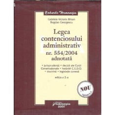 Legea contenciosului administrativ adnotata - Gabriela-Victoria Birsan