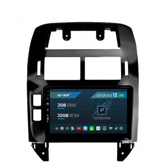 Navigatie Volkswagen Polo (2004-2011), Android 12, P-Octacore 2GB RAM + 32GB ROM, 9 Inch - AD-BGP9002+AD-BGRKIT033OLD
