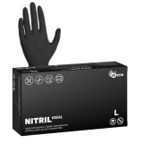 Mănuși NITRIL Black ESPEON - Negre Fără Pudră | Profesionale &amp; Ultra-Rezistente - L - Negre