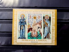 ROMANIA EXIL 1964 CRACIUN MNH nedantelata foto