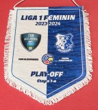 Fanion oficial - meci Feminin-fotbal CSM ALEXANDRIA - FARUL CONSTANTA (PLAY-OFF sezonul 2023-2024)