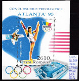 1995 Jocurile preolimpice Atlanta&#039;95 Bl.297 LP1398 MNH Pret 2,4+1 Lei, Sport, Nestampilat