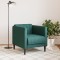 Fotoliu, verde inchis, material textil - 3