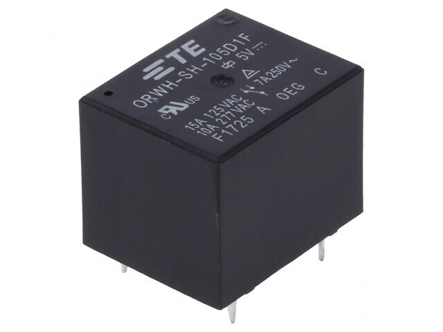 Releu electromagnetic SPDT 5VDC 10A pentru PCB