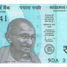 INDIA █ bancnota █ 50 Rupees █ 2019 █ P-111 █ UNC █ necirculata