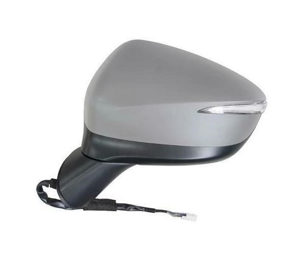 Oglinda usa exterioara Mazda Cx-5 (Ke), 2015-08.2017, partea Stanga, reglare electrica; grunduit; incalzit; sticla asferica; geam cromat; rabatabil;