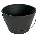 Galeata pentru constructii, maner metalic, neagra, 12 L, Beorol GartenVIP DiyLine