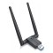 Adaptor Wireless Techstar&reg; AC 1200 Dual-Band, 1200Mbps, USB 3.0, 2.4G/5G, Long Range, 2 Antene, Negru