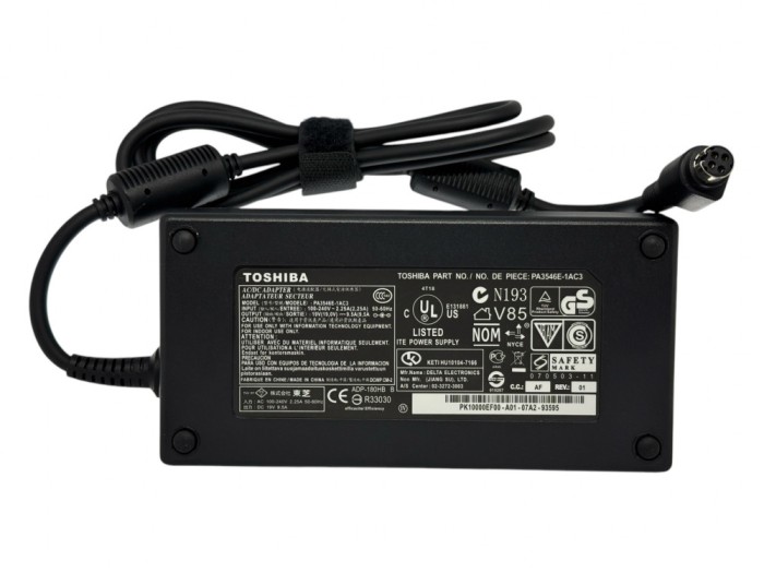 83. Incarcator original Toshiba PA3546E-1AC3 PA5084E-1AC3 19V 9.5A 180W mufa 10mm conector 4 pini