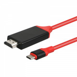 Cablu Tip C La HDMI 4K Galaxy S9 2M Rosu, General