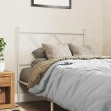 vidaXL Tăblie de pat de schimb metalică, alb, 90 cm 376579