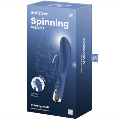Vibrator iepure cu 12 programe de vibrații intense Satisfyer Spinning Rabbit 1, foto
