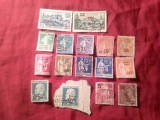 16 Timbre Franta 1925-1941 cu supratipar valoare noua , stampilate