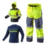 Set imbracaminte de lucru reflectorizanta,geaca,pantaloni softshell,tricou,L/52,NEO