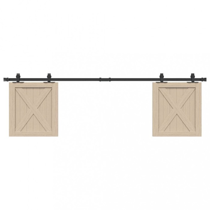 Gossi set usi glisante pentru dulap 183 cm otel carbon