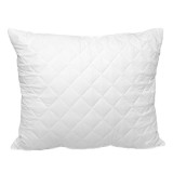 Cumpara ieftin Perna Antialergica 70x70 cm, Puf Siliconizat, Fata Matlasata, Bumbac Mercerizat, Fabricata in Romania