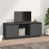 vidaXL Comodă TV, gri, 110,5x35x44 cm, lemn masiv de pin