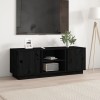 VidaXL Comodă TV, negru, 110x35x40,5 cm, lemn masiv de pin 814478
