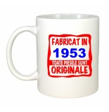 Cana alba personalizata Fabricat in 1953 toate piesele sunt originale, INOVATIX&reg;. 330ml
