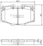 Set placute frana,frana disc TOYOTA HILUX II pick-up (LN8, RN5, LN6, YN6, YN5, LN5, RN6) (1983 - 2005) NIPPARTS J3602036